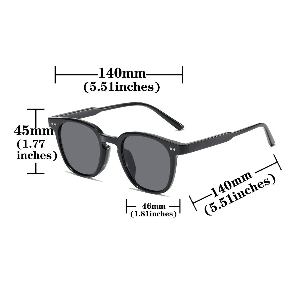Vintage Luxury Square Round Sunglasses