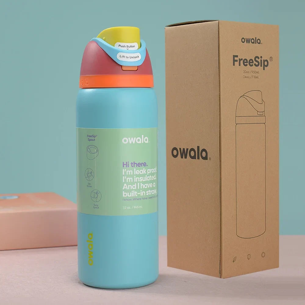 Owala Stainless Steel Water Bottle with Straw