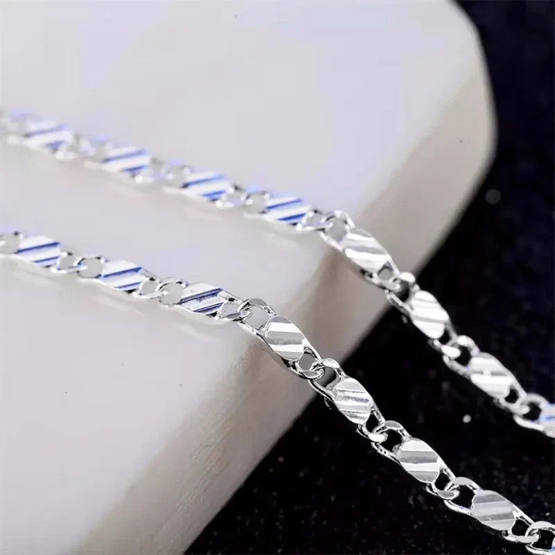 18K Gold Side Chain Necklace