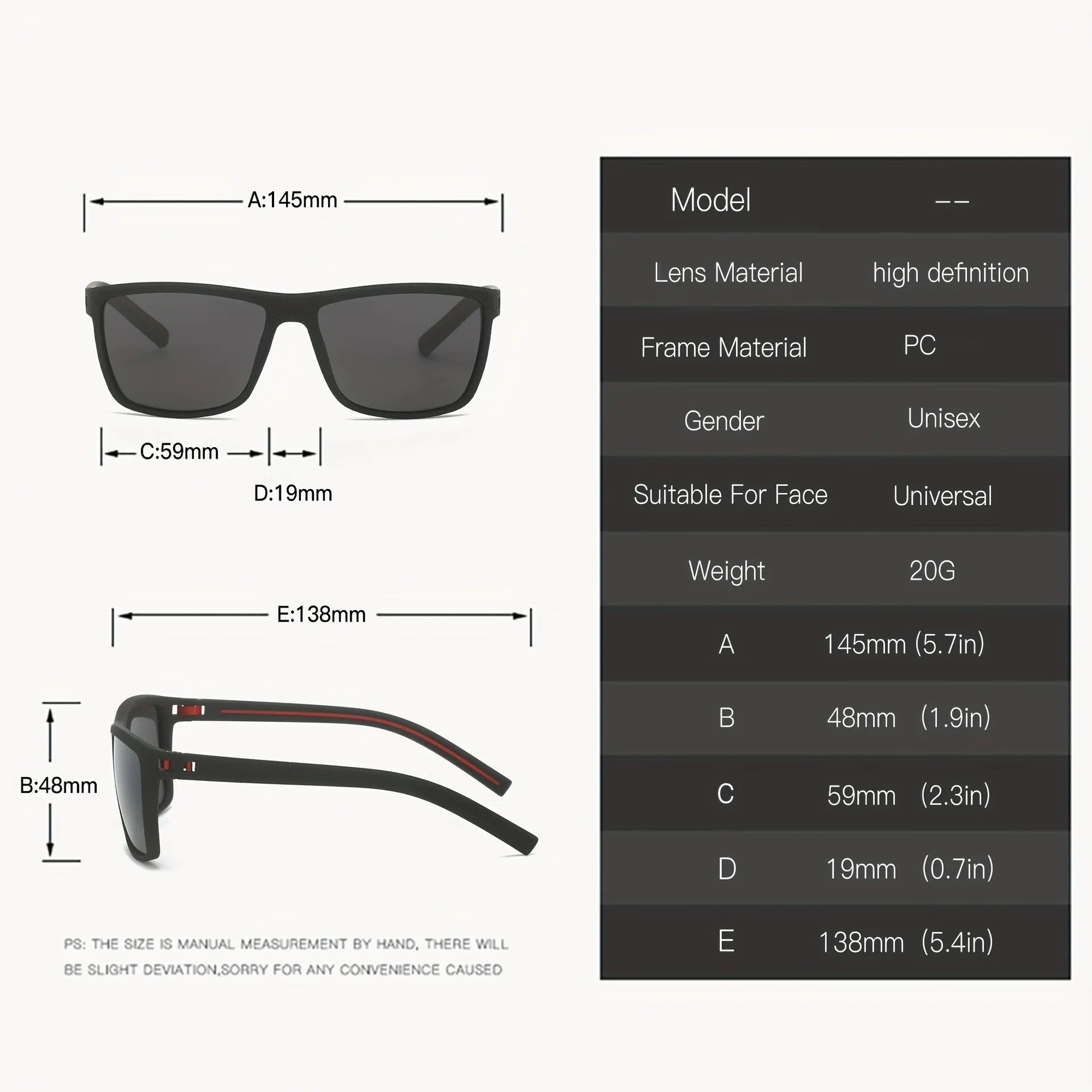 Polarized UV400 Sunglasses 1-2PCS