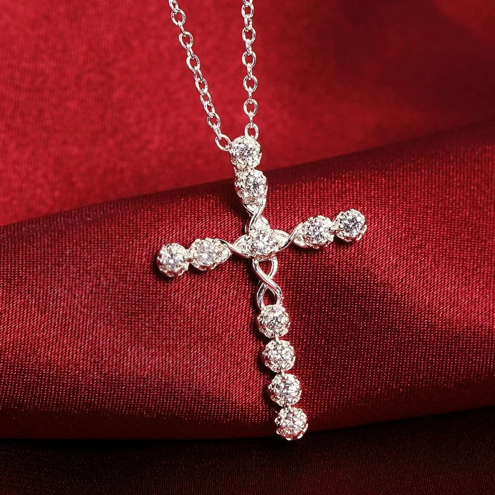 925 Sterling Silver Cross Necklace