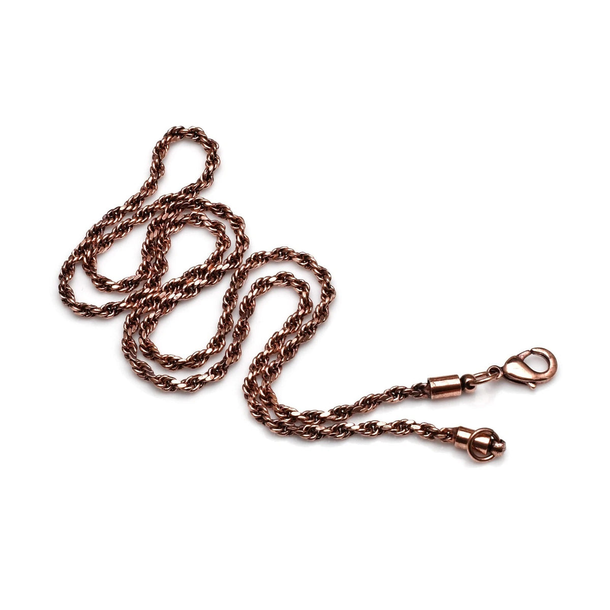 Handmade Oxidized Pure Copper Rope Chain