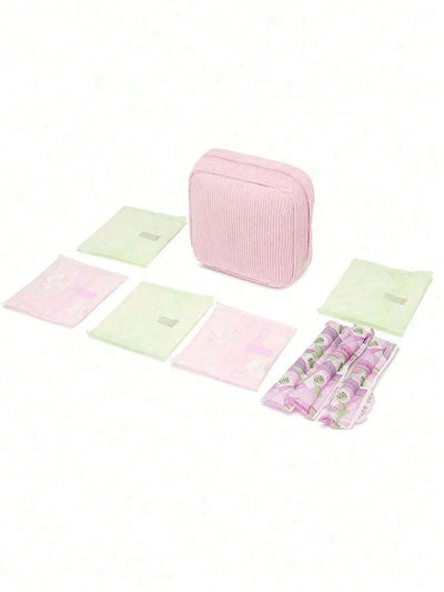 Pink Sanitary Napkin Storage Bag