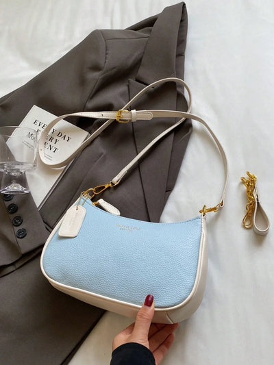 Women Plain PU Shoulder Bag