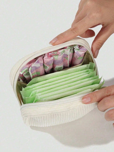 Pink Sanitary Napkin Storage Bag