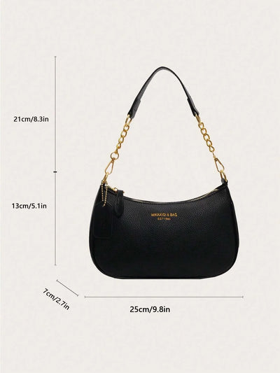 Women Solid PU Crossbody Bag
