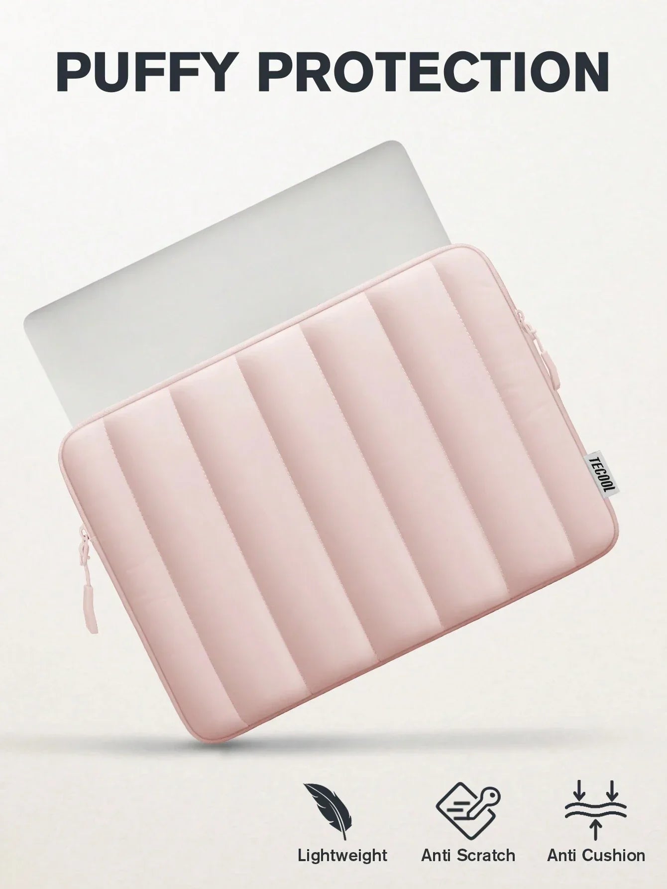 TECOOL Pink Laptop Sleeve Bag