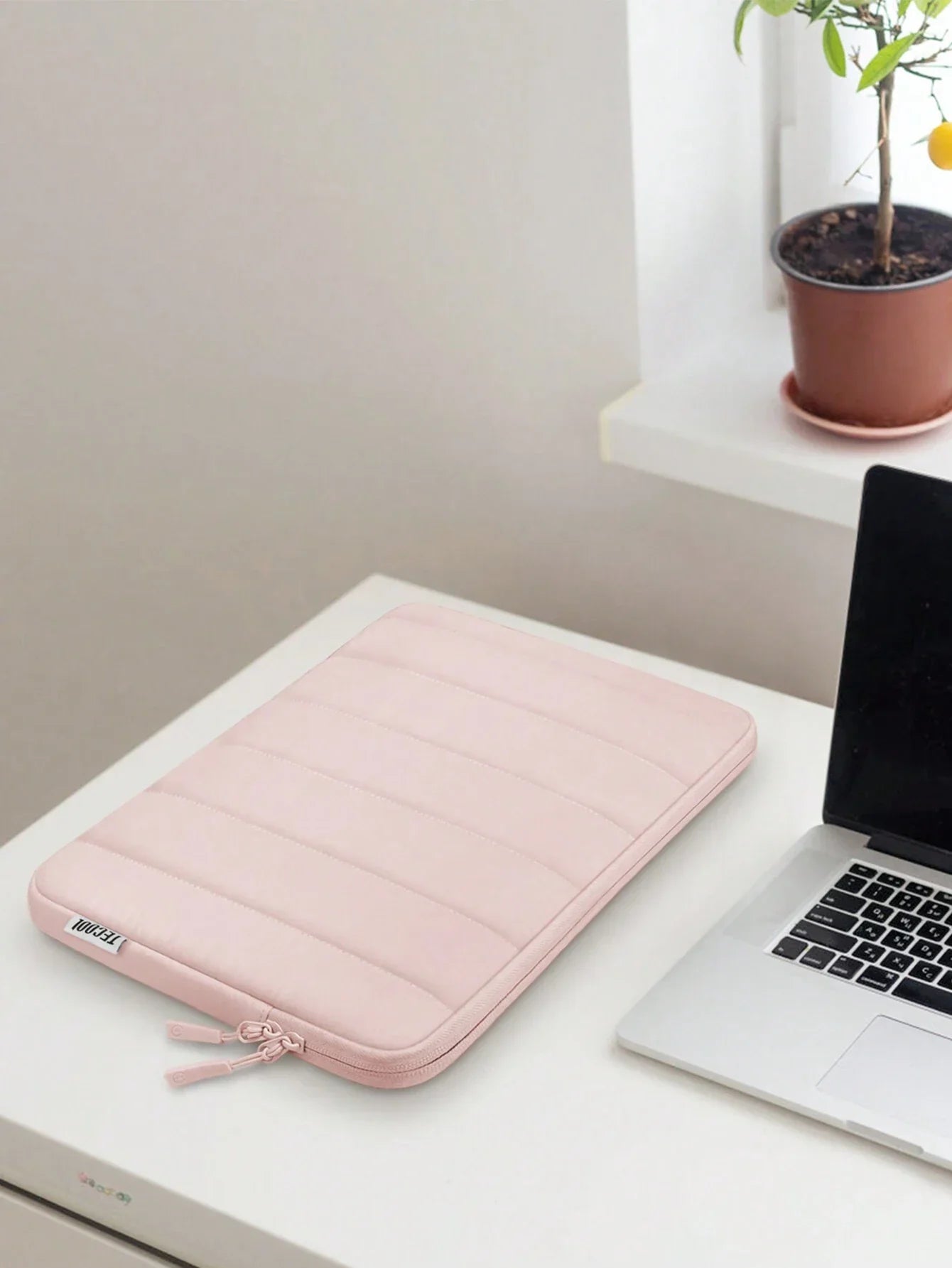 TECOOL Pink Laptop Sleeve Bag