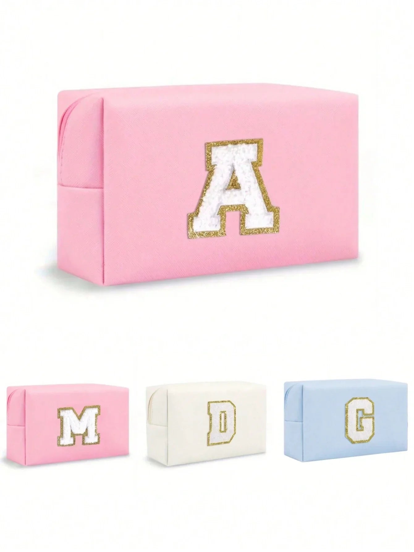 Women’s Monogram PU Makeup Bag