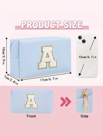 Women’s Monogram PU Makeup Bag