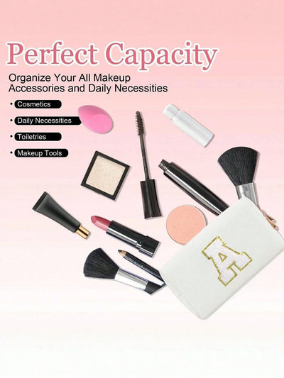 Women’s Monogram PU Makeup Bag