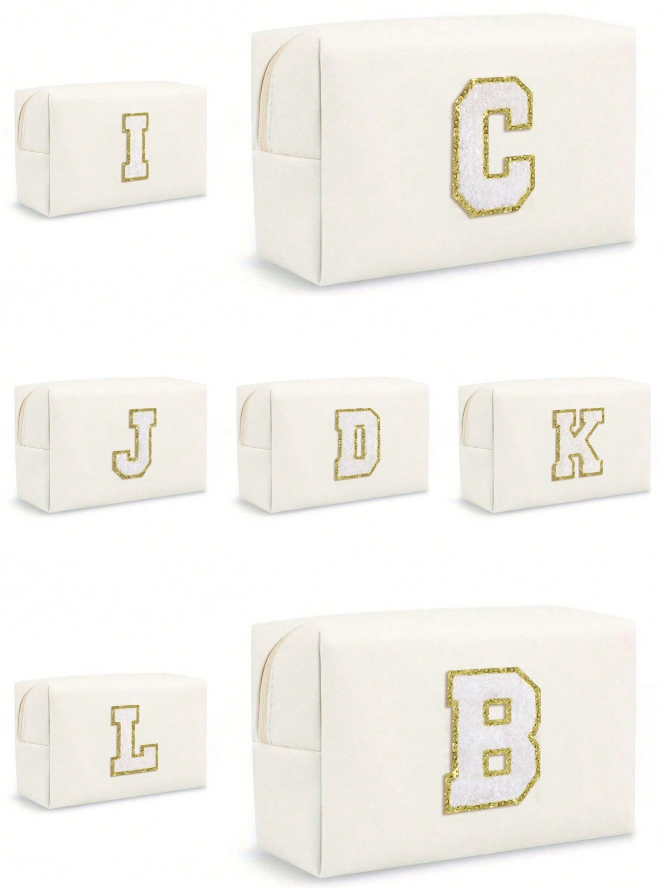 Women’s Monogram PU Makeup Bag