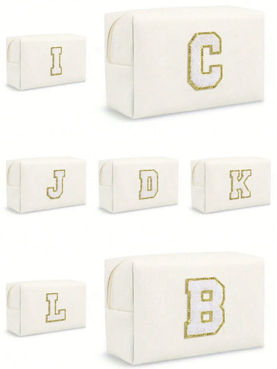 Women’s Monogram PU Makeup Bag