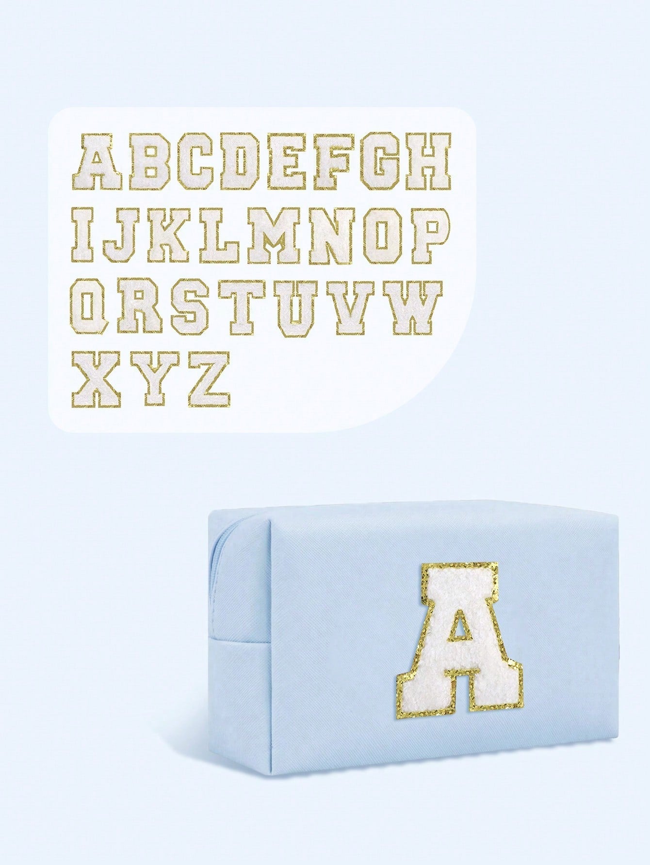 Women’s Monogram PU Makeup Bag