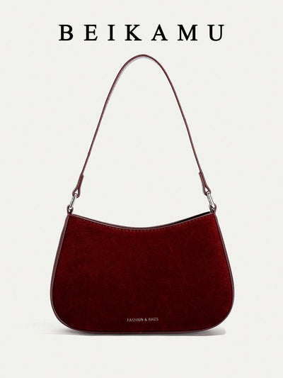 Women Plain PU Shoulder Bag