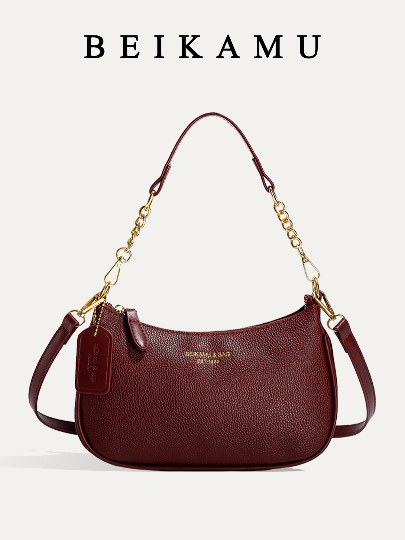 Women Plain PU Shoulder Bag