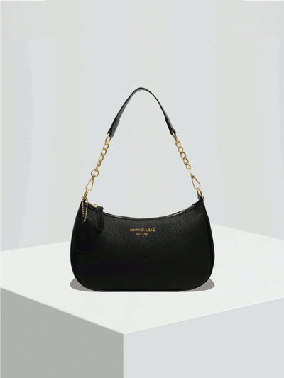 Pink Letter Crescent Shoulder Bag