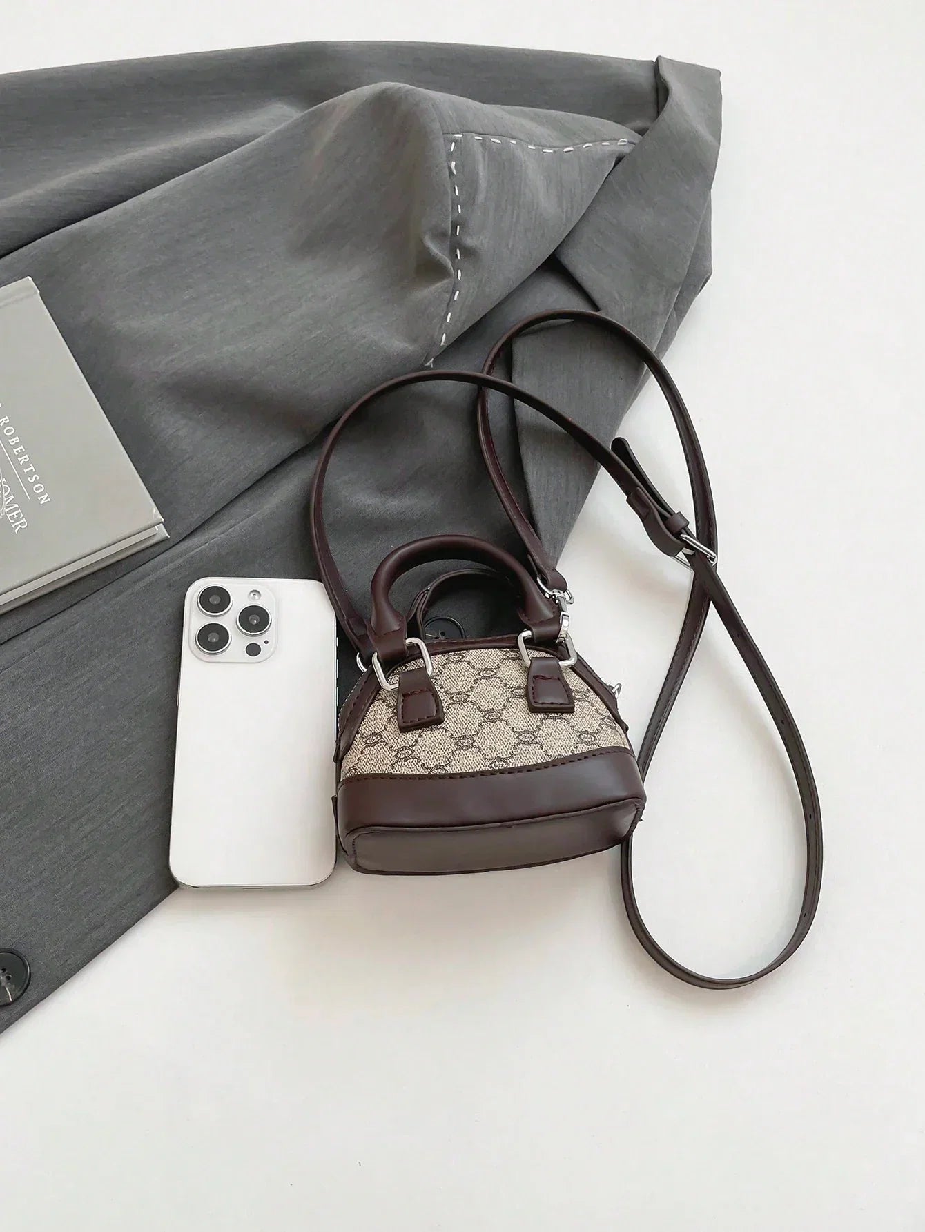 Mini Rhombus Colorblock Shoulder Bag
