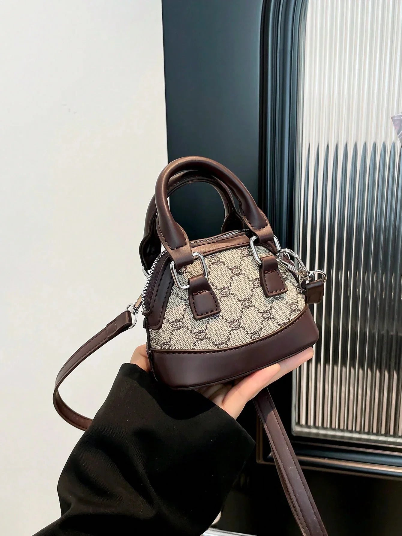 Mini Rhombus Colorblock Shoulder Bag