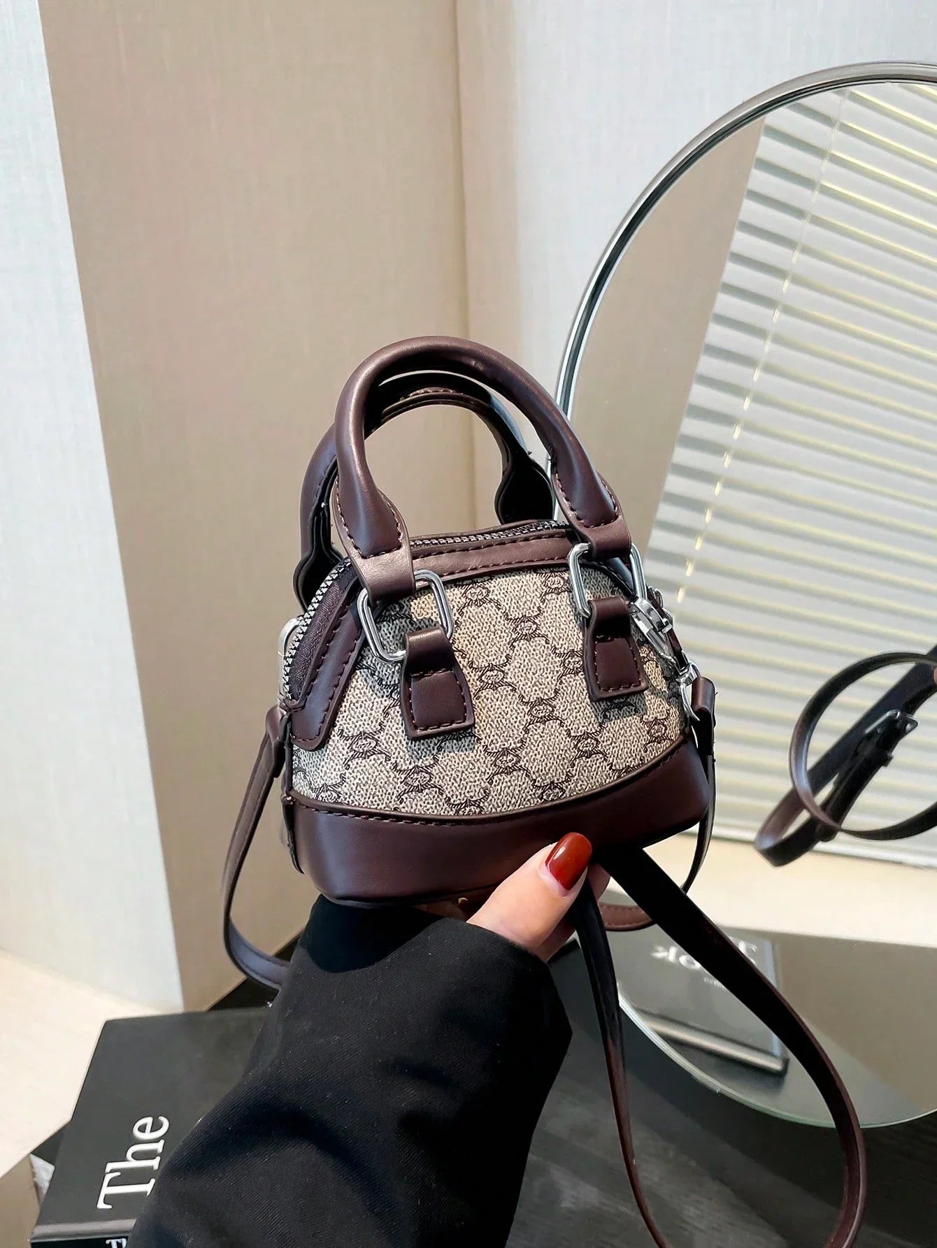 Mini Rhombus Colorblock Shoulder Bag