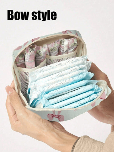 Pink Sanitary Napkin Storage Bag