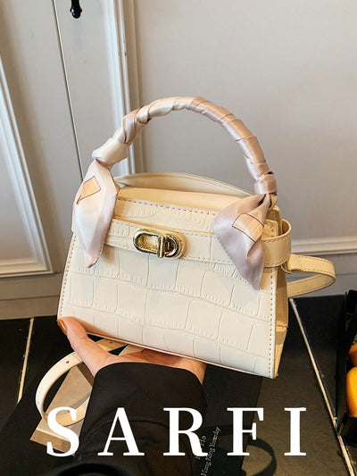 Women’s Litchi Grain Crossbody Handbag