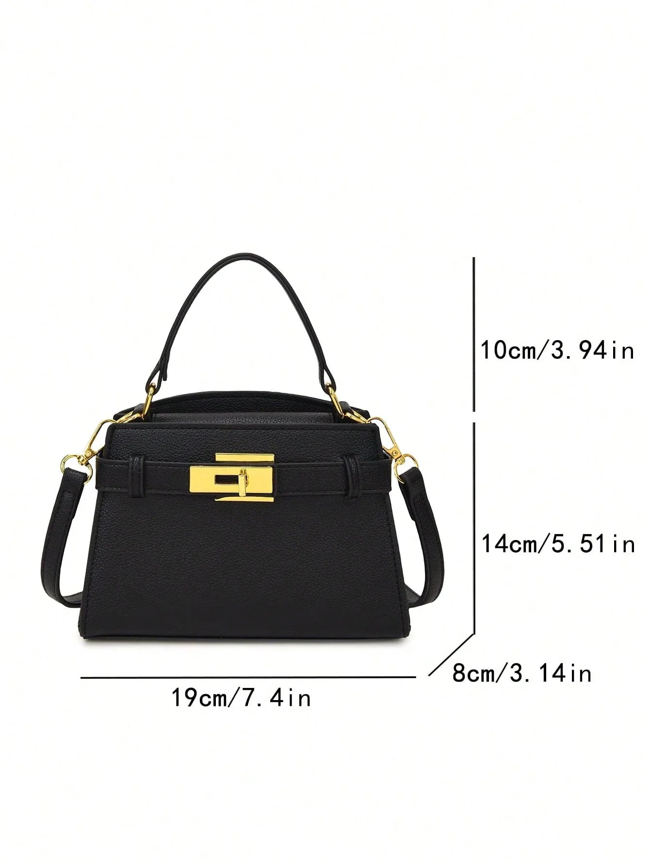 Women’s Litchi Grain Crossbody Handbag