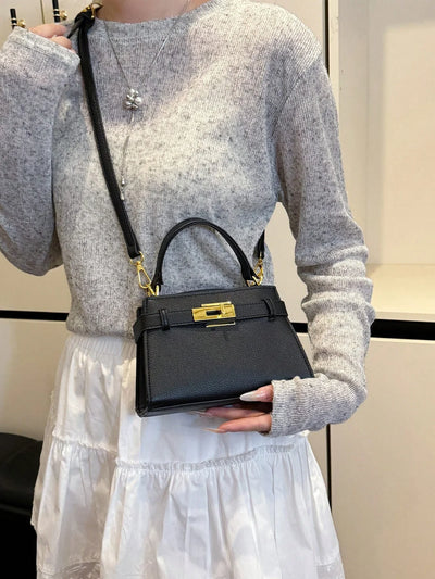 Women’s Litchi Grain Crossbody Handbag