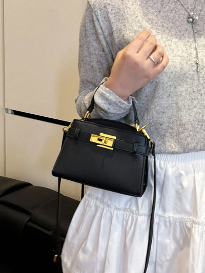 Women’s Litchi Grain Crossbody Handbag
