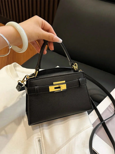 Women’s Litchi Grain Crossbody Handbag
