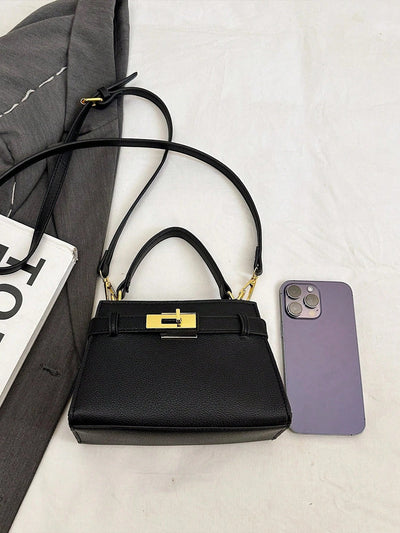 Women’s Litchi Grain Crossbody Handbag