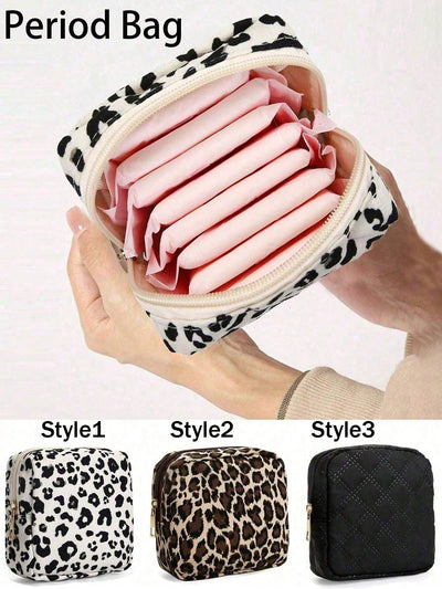Pink Sanitary Napkin Storage Bag