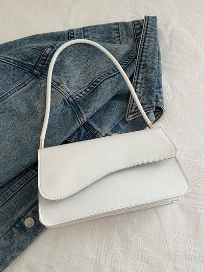 Asymmetrical Flap Vintage Shoulder Bag