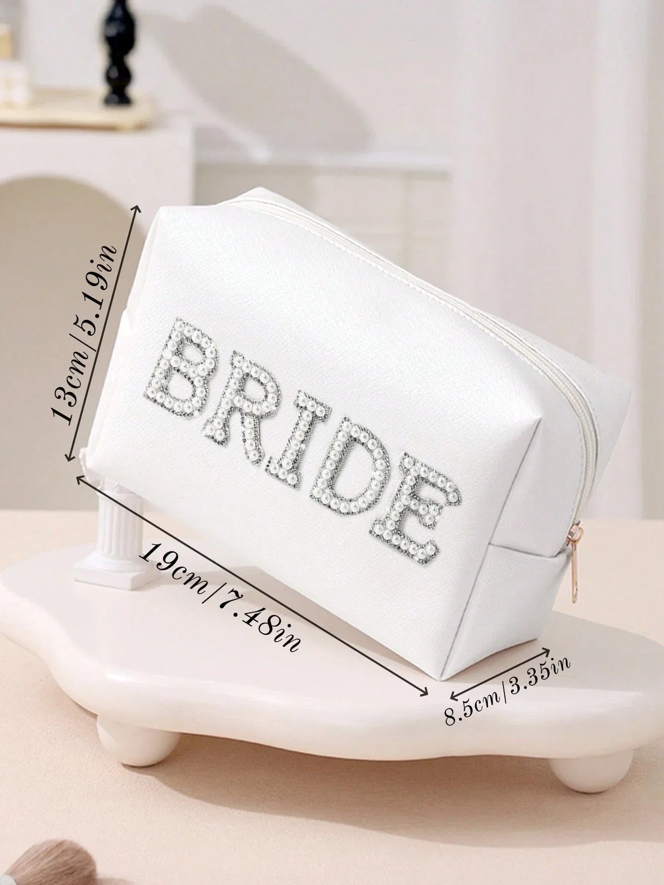 Women’s Monogram PU Makeup Bag