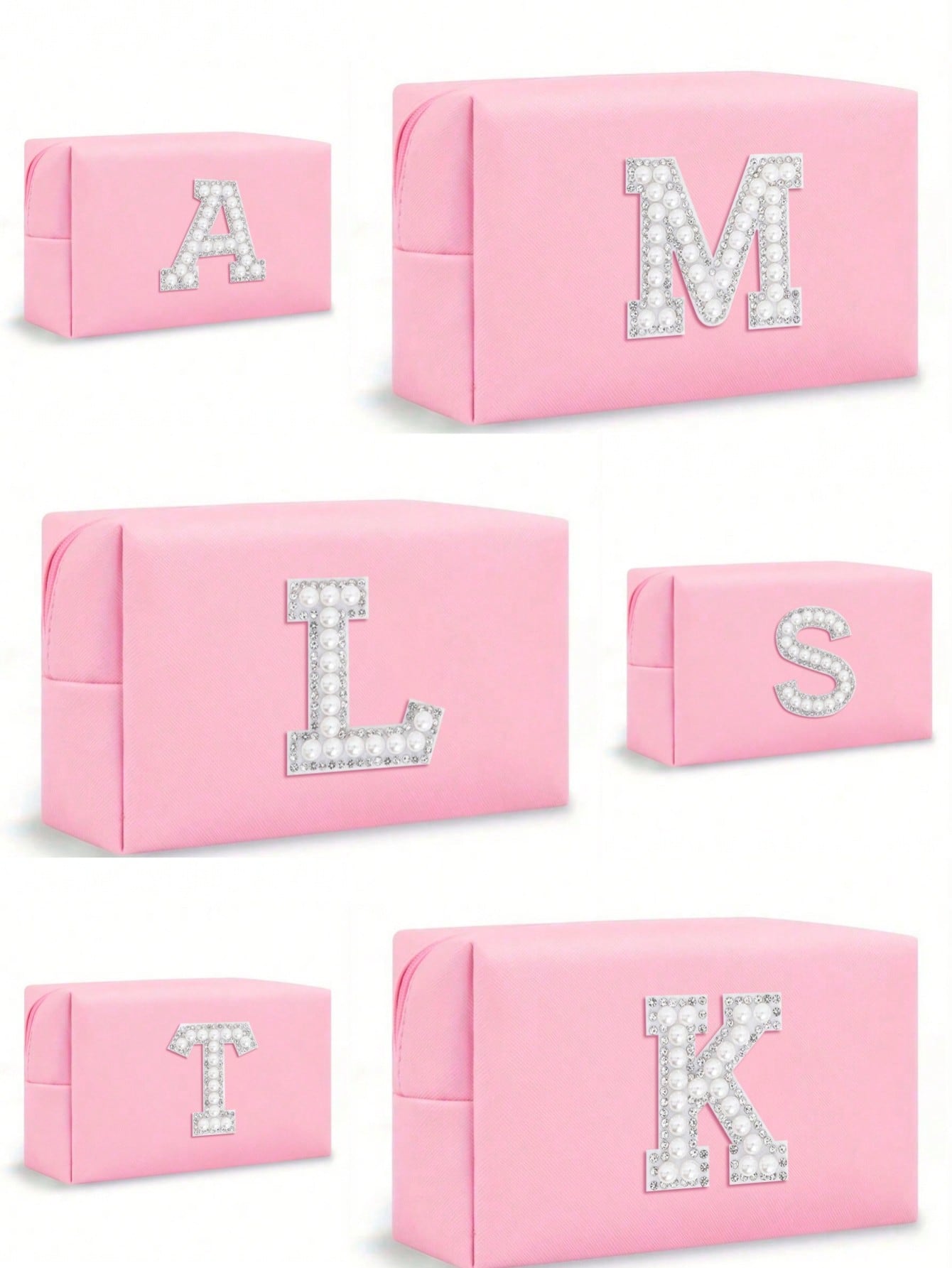 Women’s Monogram PU Makeup Bag