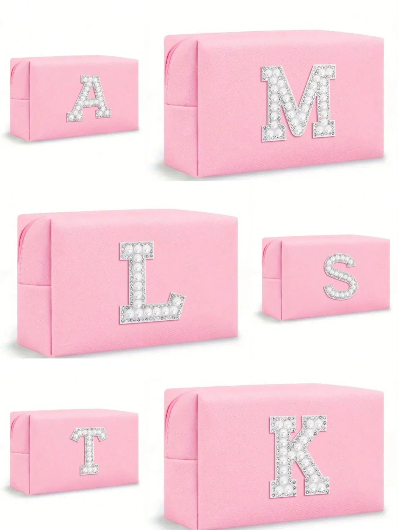 Women’s Monogram PU Makeup Bag