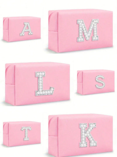Women’s Monogram PU Makeup Bag