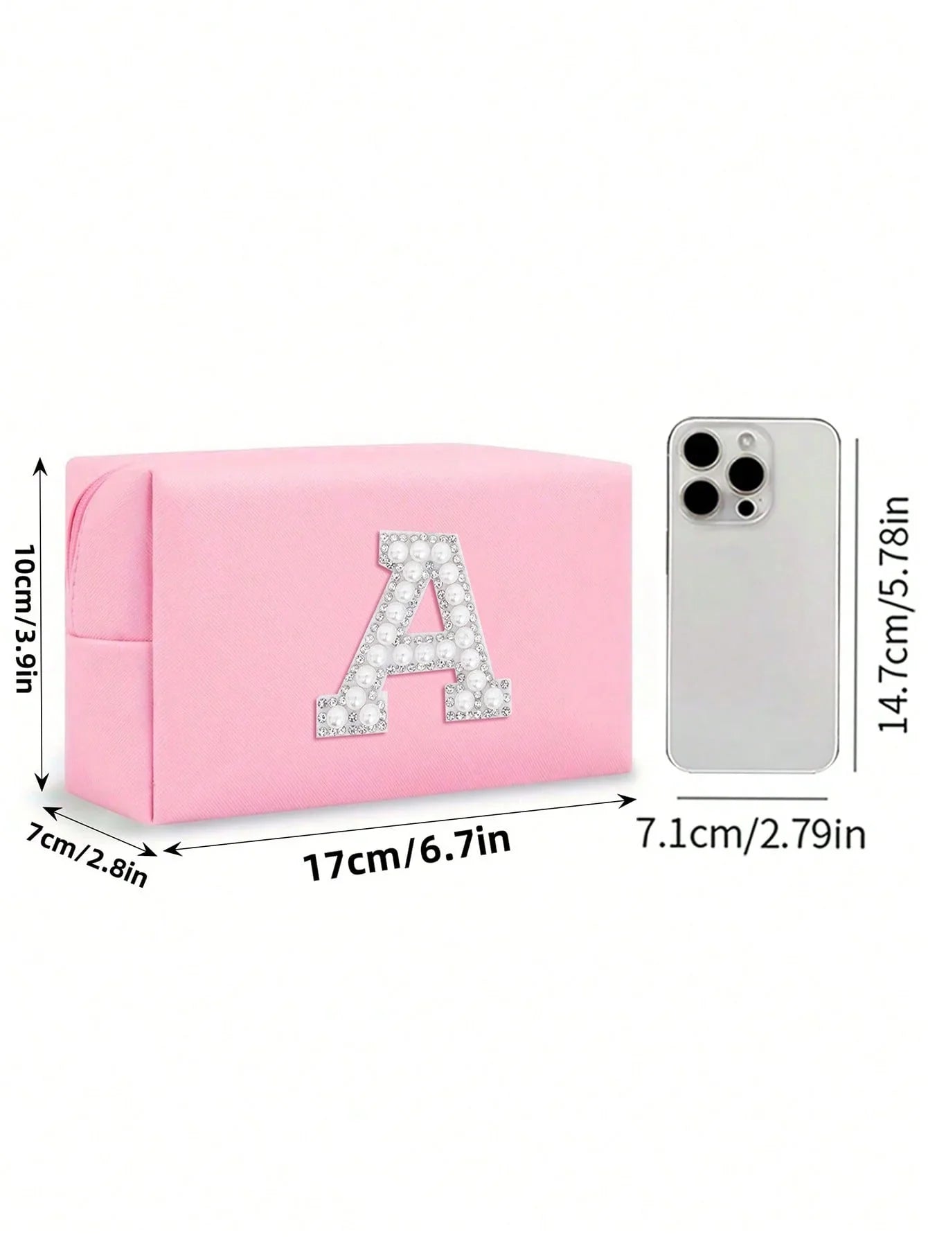 Women’s Monogram PU Makeup Bag