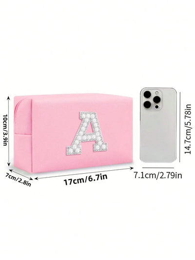 Women’s Monogram PU Makeup Bag