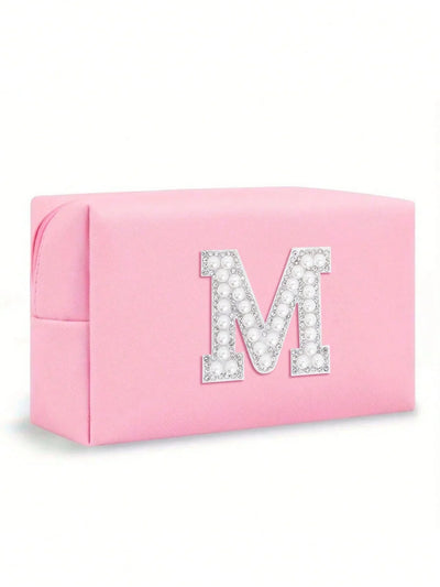 Women’s Monogram PU Makeup Bag