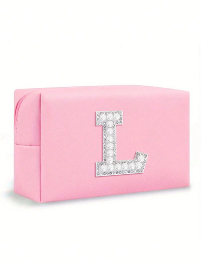 Women’s Monogram PU Makeup Bag