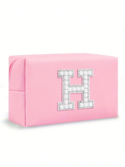 Women’s Monogram PU Makeup Bag