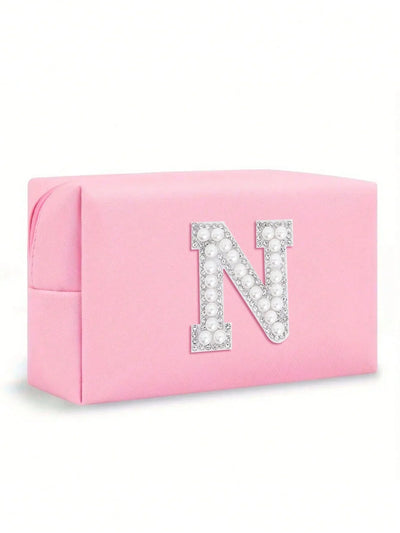 Women’s Monogram PU Makeup Bag