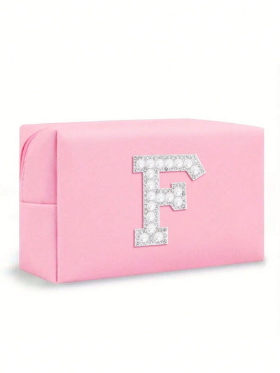 Women’s Monogram PU Makeup Bag
