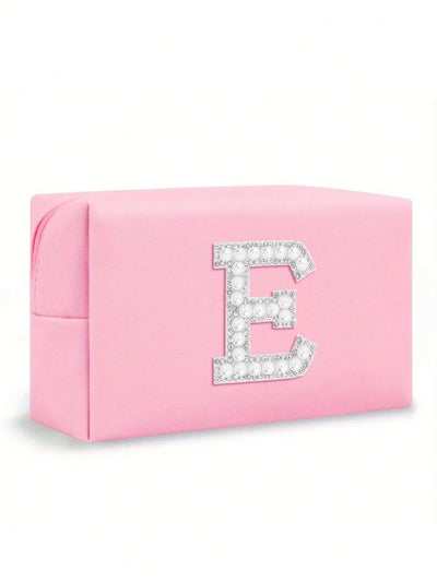 Women’s Monogram PU Makeup Bag