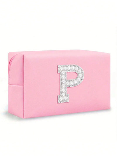 Women’s Monogram PU Makeup Bag