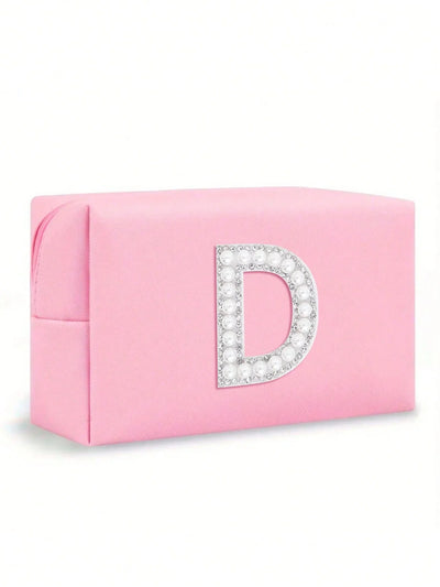 Women’s Monogram PU Makeup Bag