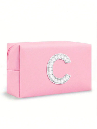 Women’s Monogram PU Makeup Bag