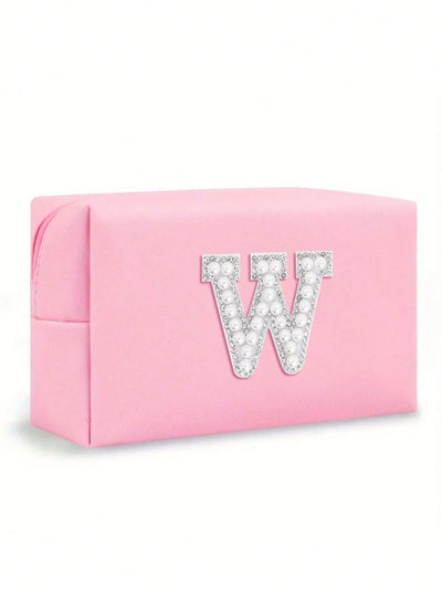Women’s Monogram PU Makeup Bag