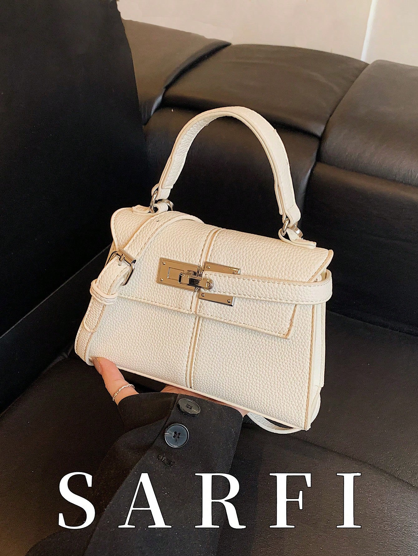 Women’s Litchi Grain Crossbody Handbag